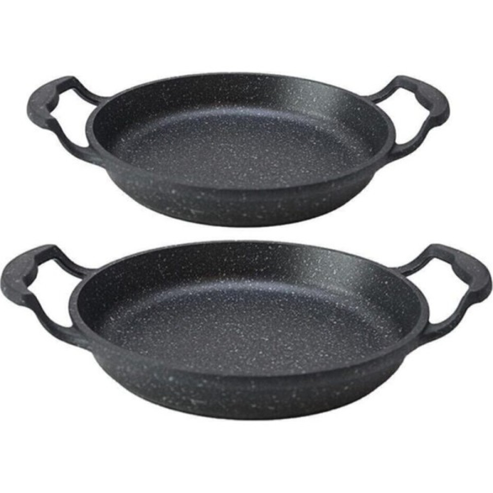Doremcy Döküm Granit Sahan 2'li Set 20-22 cm FMA00606 FMA00605 - Renk - Siyah Tavalar Fiyatı