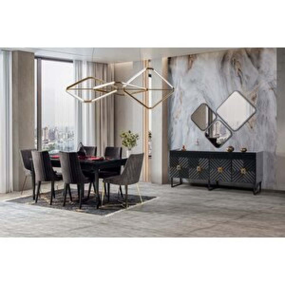 Doressa Home Narita Black Yemek Odası Takımı Yemek & Mutfak Masası Fiyatı