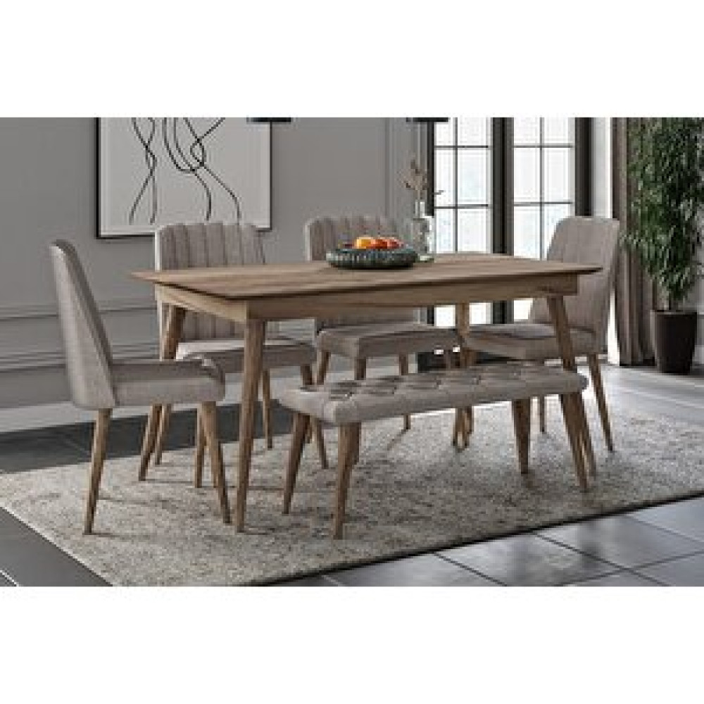 Doressa Home Platinum Brown Masa Takımı Masa - Sandalye Seti / Takımı Fiyatı