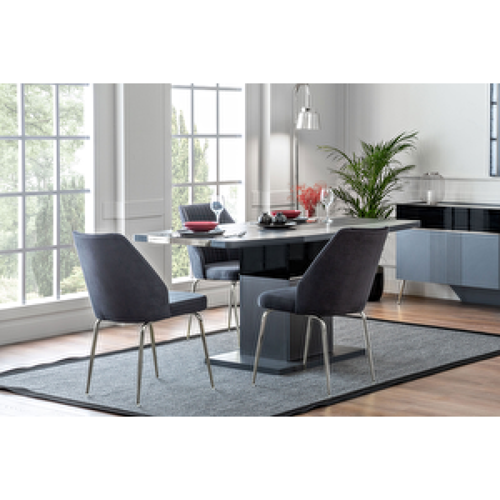 Doressa Home Ronn Crome Masa Takımı Masa - Sandalye Seti / Takımı Fiyatı