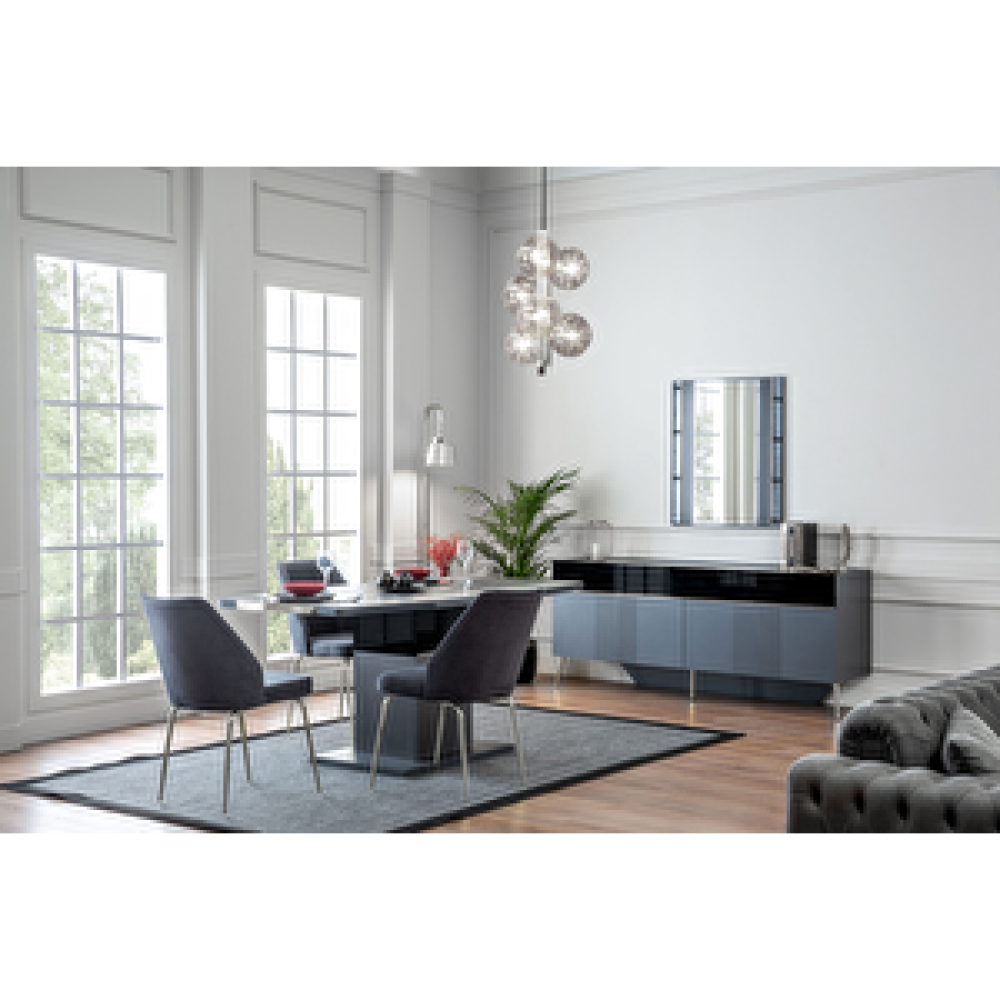 Doressa Home Ronn Crome Yemek Odası Takımı Yemek & Mutfak Masası Fiyatı