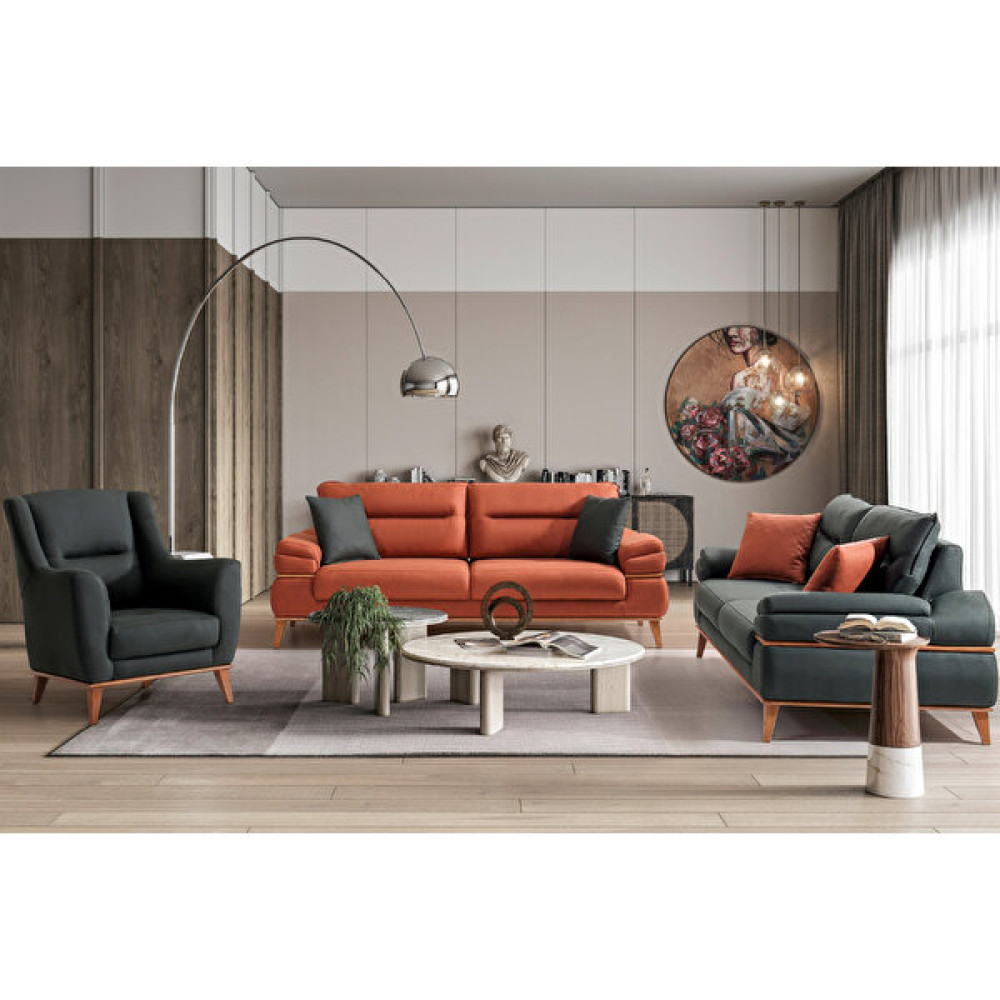 Doressa Home Sheng Koltuk Takımı - Turuncu Koltuk Takımı / Seti Fiyatı