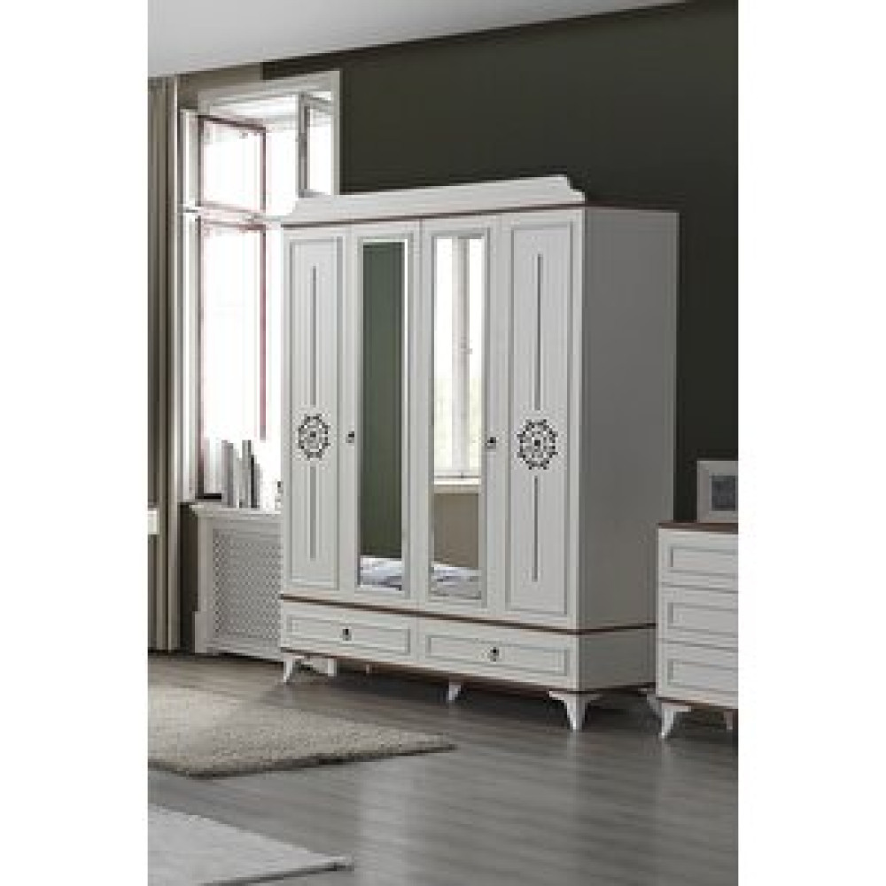 Doressa Home Supre 4 Kapılı Gardırop Bebek Odası Gardırop Fiyatı