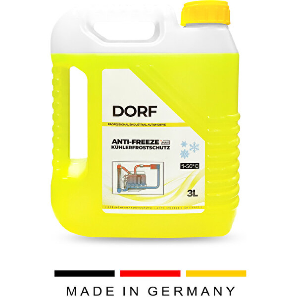 Dorf Longlife Sarı Antifriz Dört Mevsim Plus Üstün Koruma 3 Lt Üretim 10/2023 Antifiriz Fiyatı