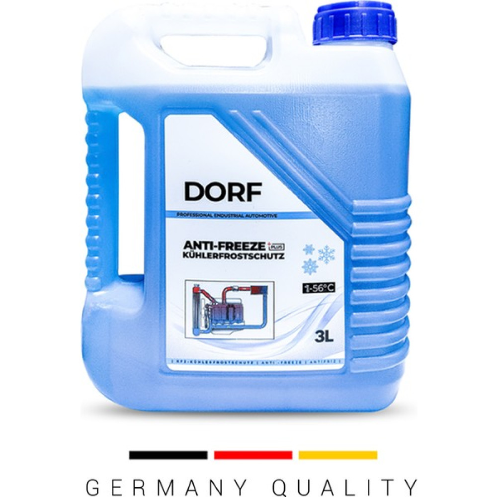 Dorf Mavi Antifriz Dört Mevsim Organik Üstün Koruma 3 Litre Üretim 10/2023 Made in Germany Antifiriz Fiyatı