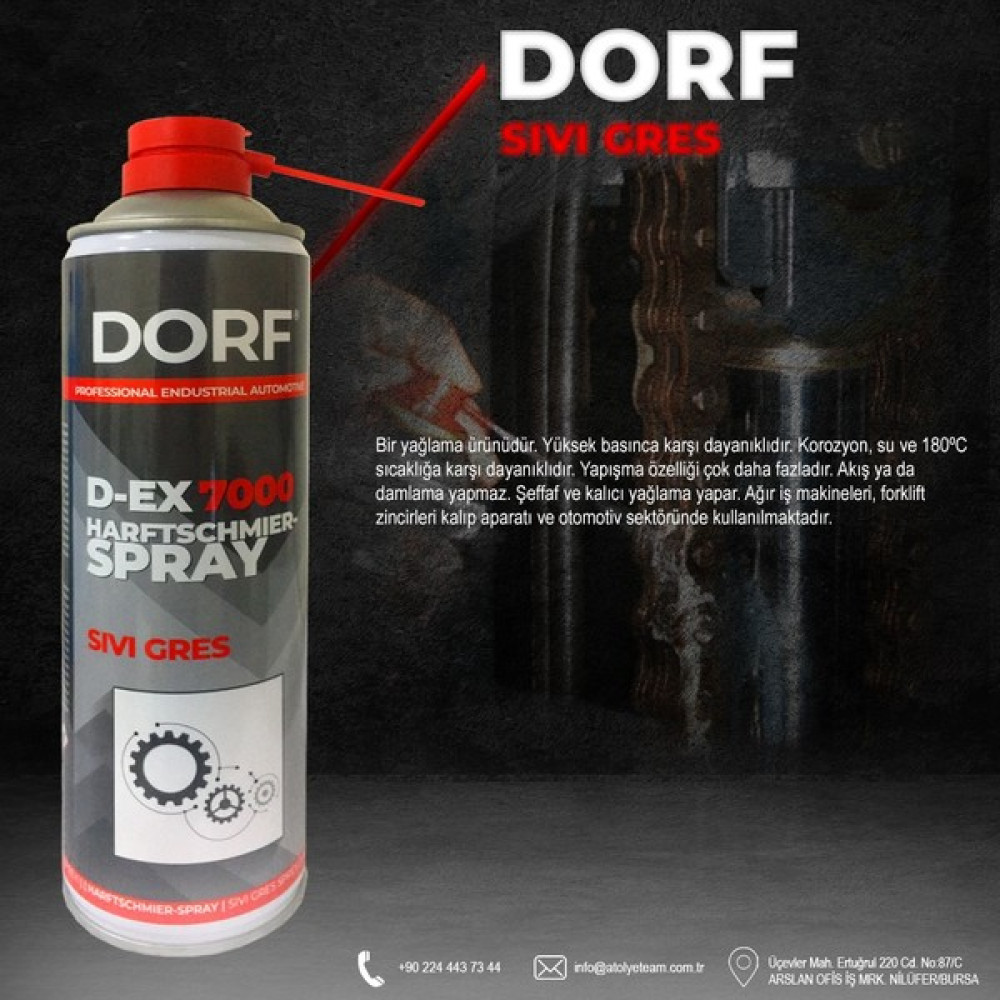 Dorf Sıvı Gres Spreyi - Şeffaf - 500 ml - Qualitat Germany Bakım Spreyleri Fiyatı