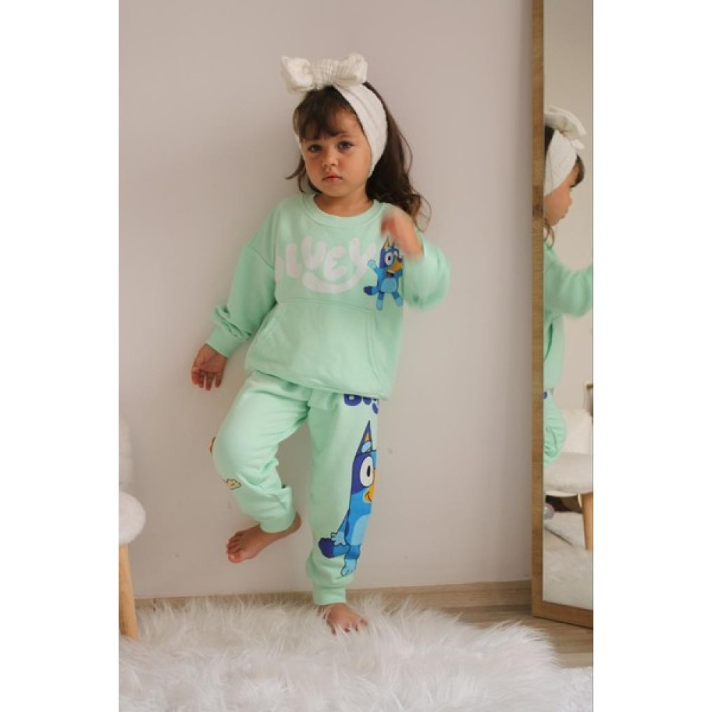 Dori Kids Bluey Karakter Baskılı Yeni Sezon Alt Üst Takım Kız Çocuk Giyim Takımı Fiyatı