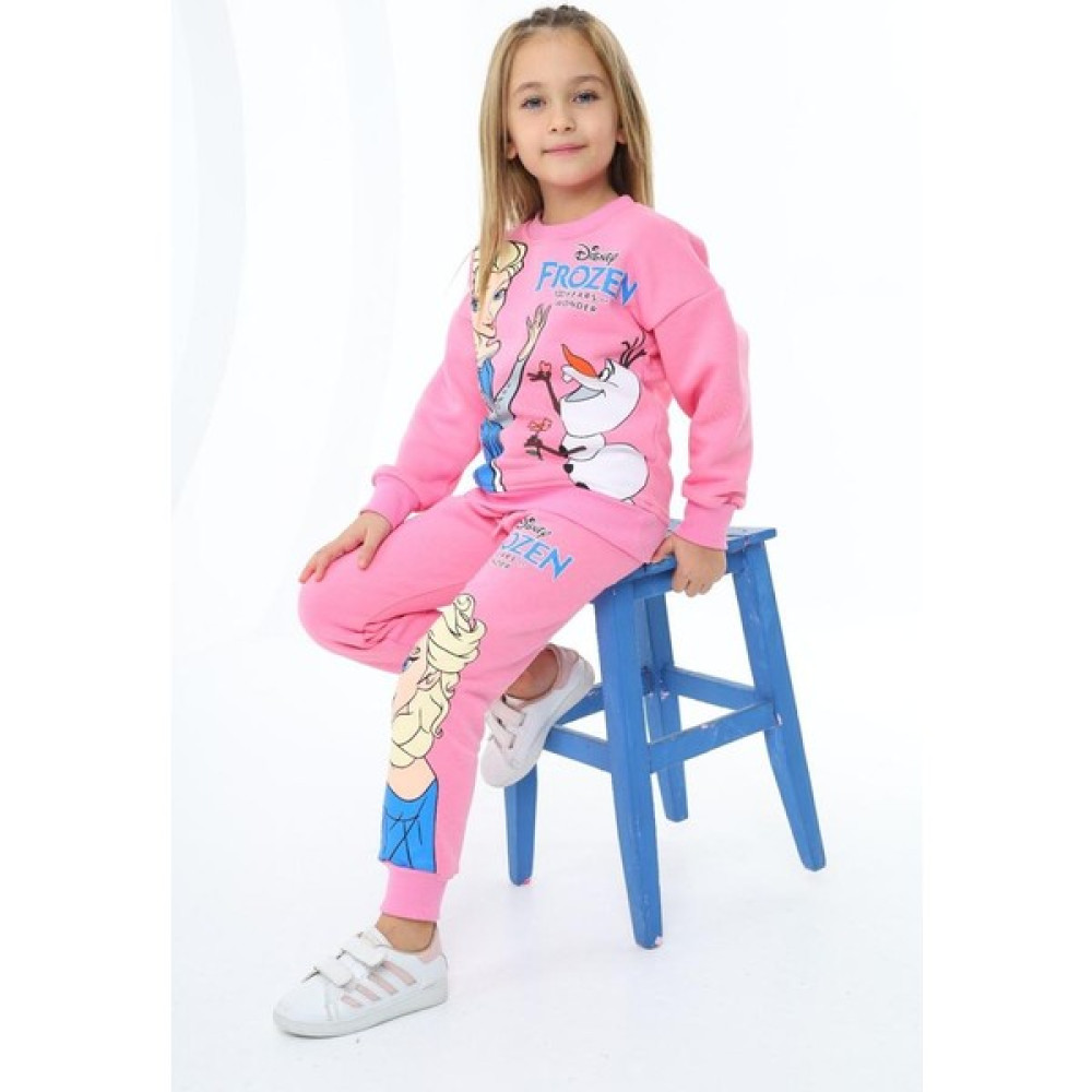 Dori Kids Frozen Eşofman Takım Üç Iplik Şardonlu Kız Çocuk Eşofman Fiyatı