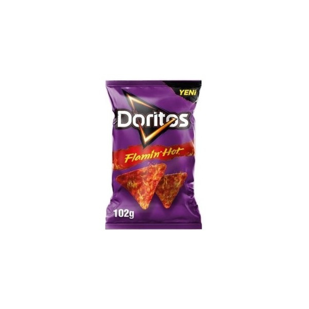 Doritos ( 4 Adet ) Doritos Flamin' Hot Mısır Cipsi Süper Boy 102 gr - 1 Adet Diğer Fiyatı