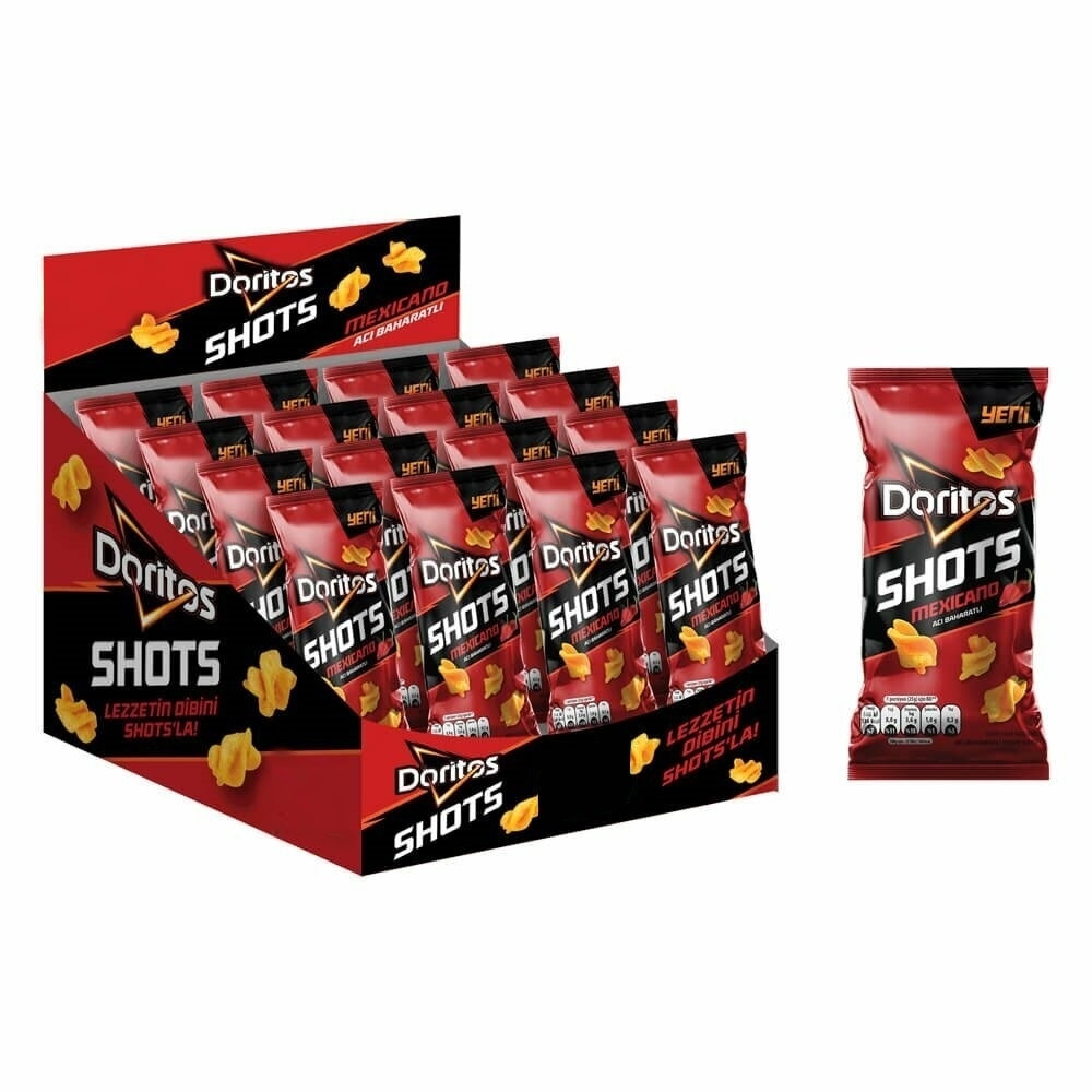 Doritos Shots Mexicano Acı Baharatlı 26 g 18'li Cips Fiyatı