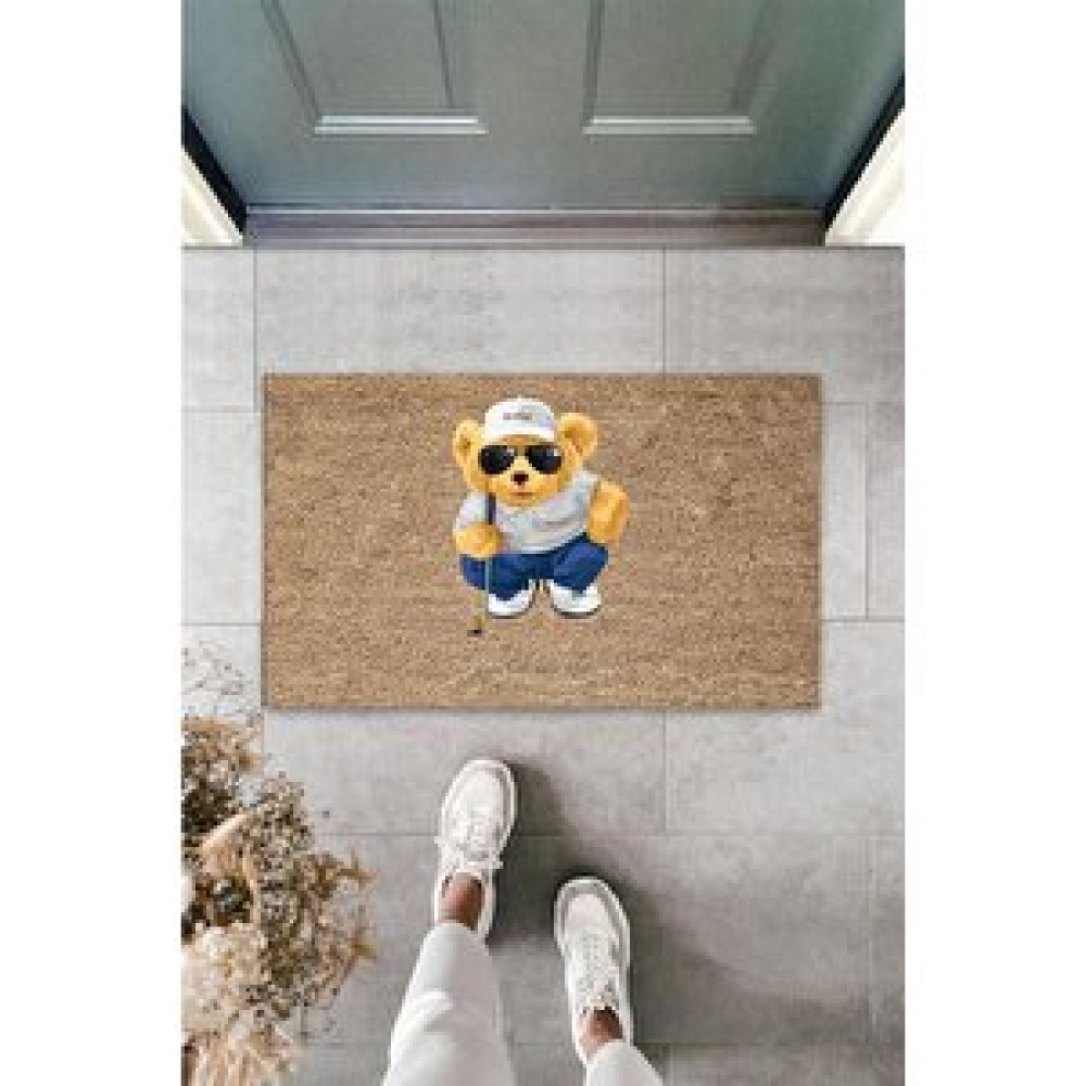 Dormot Home Bej Kapı Önü Paspası Golfer Ayıcık Desen Ps940 Paspas Fiyatı