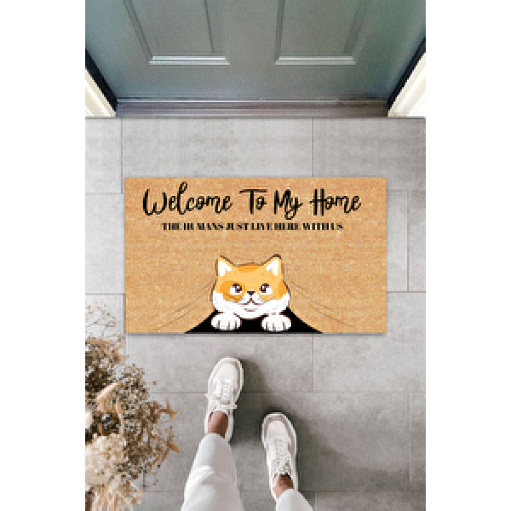 Dormot Home Dekoratif Modern Dijital Baskı - Welcome Özel Tasarım İç Ve Dış Mekan Paspas Paspas Fiyatı