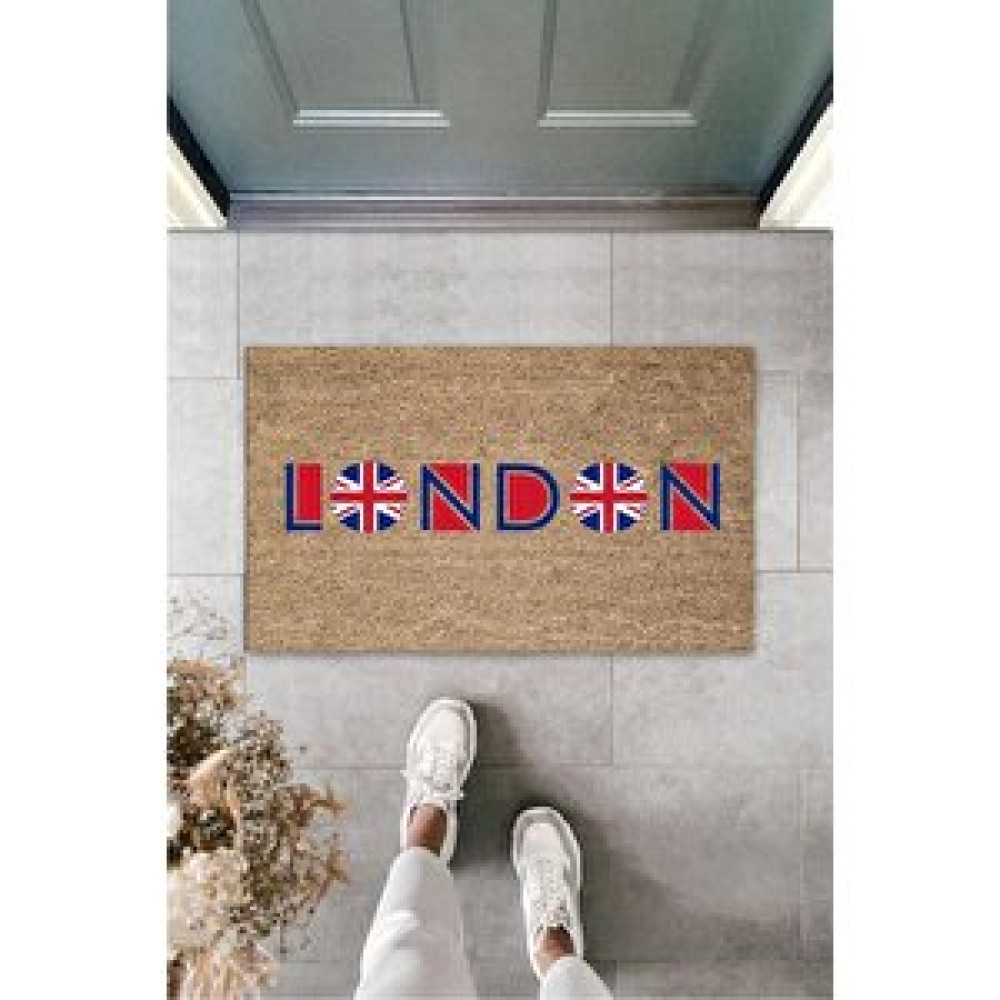 Dormot Home Dijital Baskı Kahverengi London Bayrak Paspas Ps1086 Paspas Fiyatı