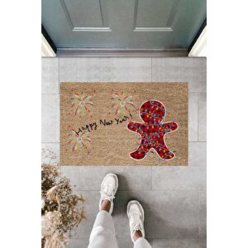 Dormot Home Modern Baskı - Happy New Year 9 - Karşılama Kapı Önü Paspası Paspas Fiyatı