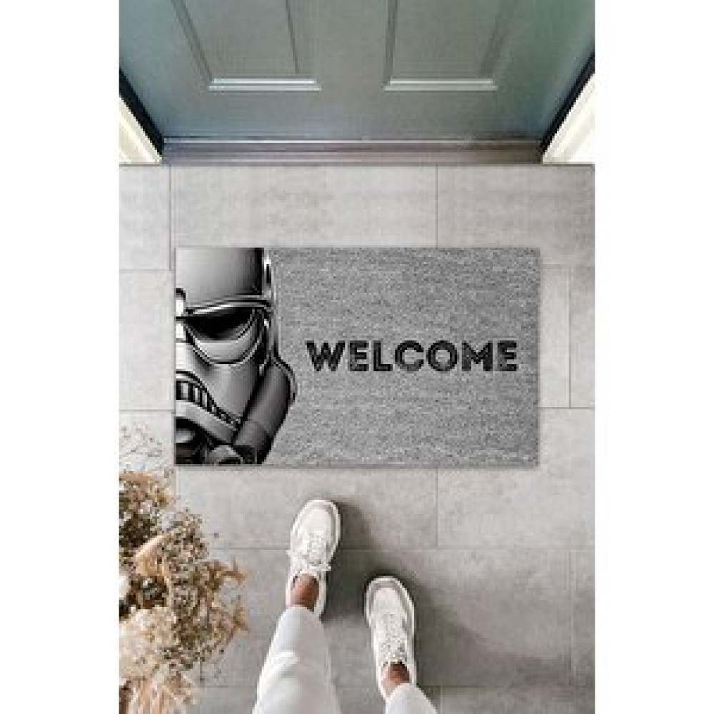 Dormot Home Modern Dijital Baskı - Gri Star Wars - Kapı Önü Paspası 70x45cm Paspas Fiyatı