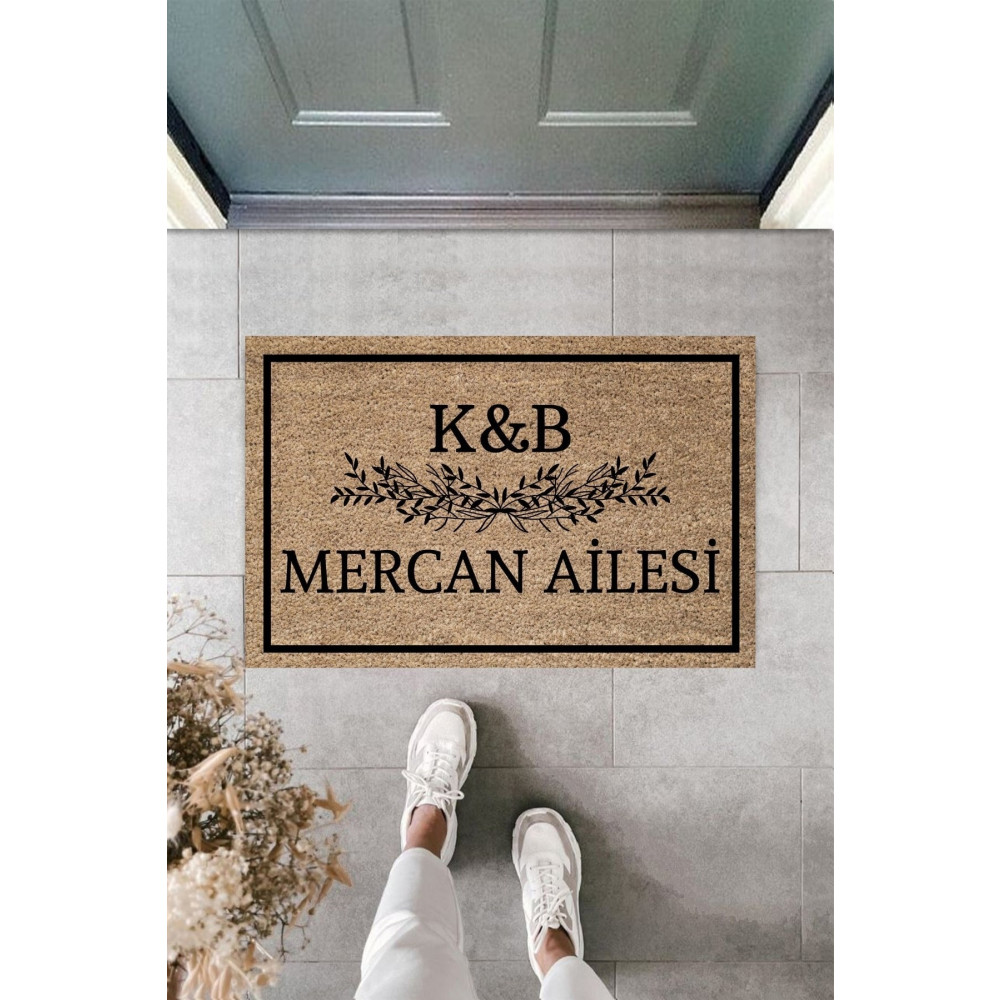 Dormot Home Modern Dijital Baskı - Kişiye Özel Tasarım Paspas 70x45cm - Çeyiz Kapi Onu Paspasi 45 x 70 Beden Paspas Fiyatı