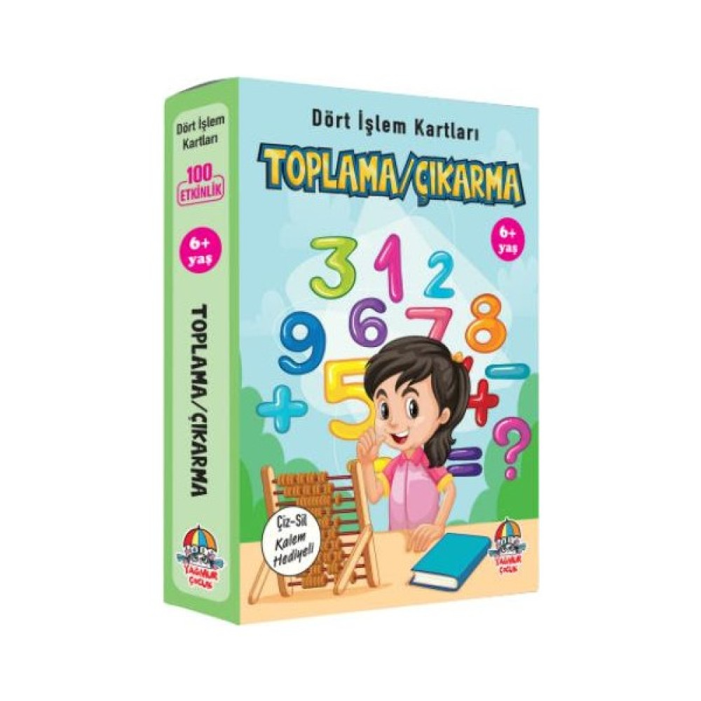 Dört İşlem Kartları-Toplama-Çıkarma 6+ Yaş Zihinsel Gelişim Kitapları Fiyatı