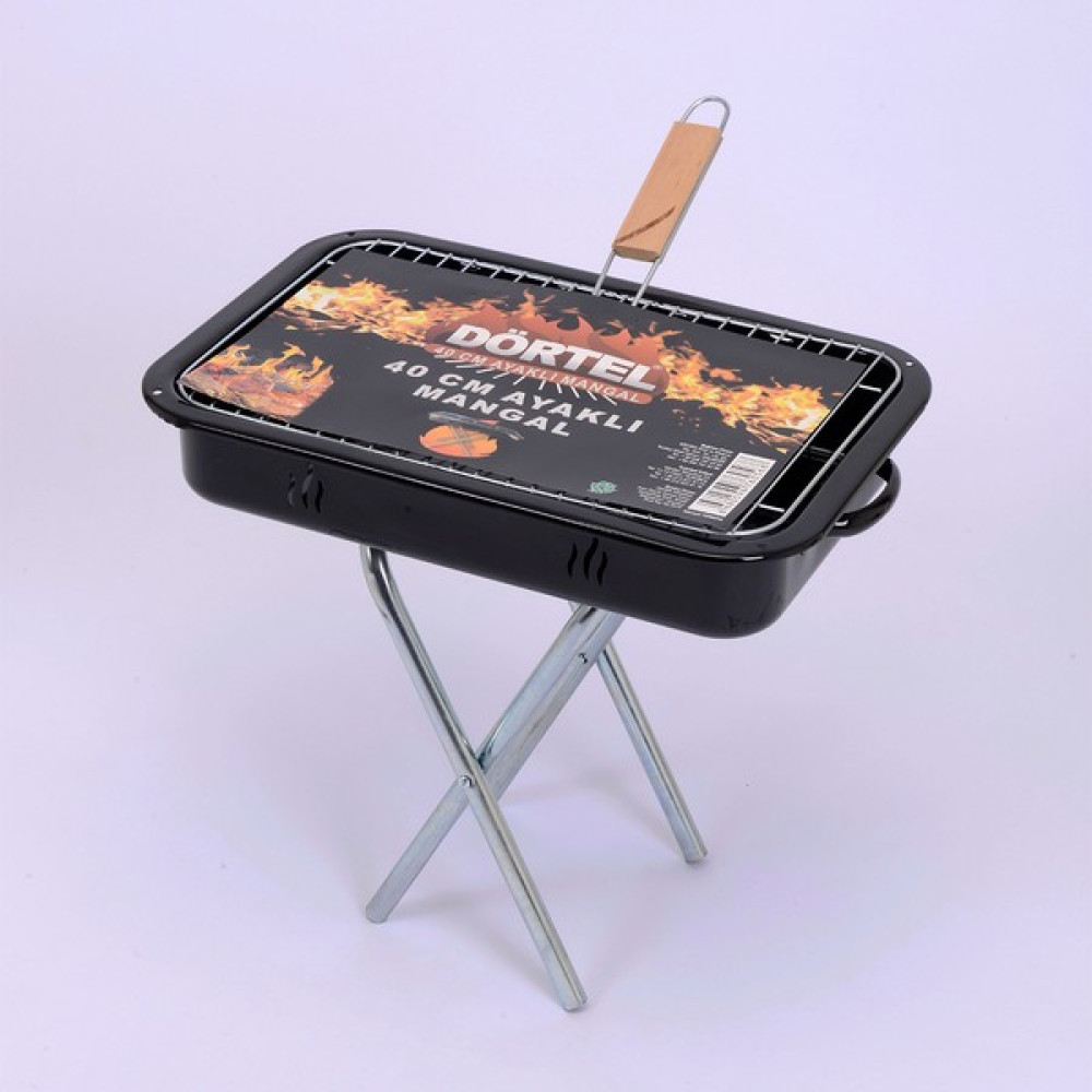 Dörtel Ayaklı Mangal - 40 cm Bahçe Mangalı & Barbekü Fiyatı