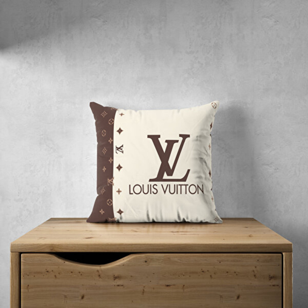 Doruklar Home Collection Çift Tarafı Baskılı Louıs Vuıtton Desenli Tekli Kırlent Kılıfı Kırlent / Mobilya Yastığı Fiyatı
