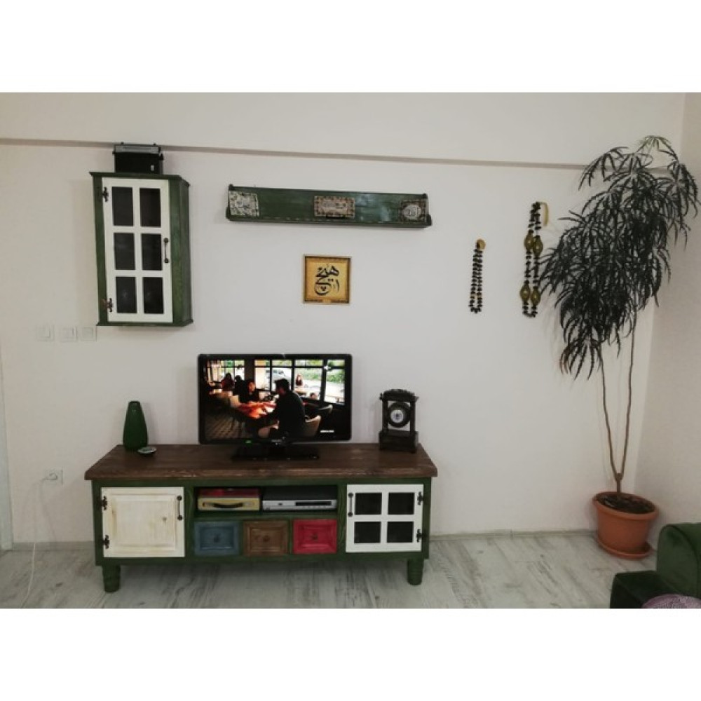 Dosswood Doğal Ahşap Masif Tv Ünitesi Tv Ünitesi / Sehpası Fiyatı