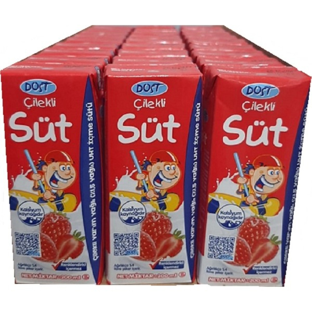 Dost Çilekli Süt 200 ml 27'li Paket Diğer Fiyatı