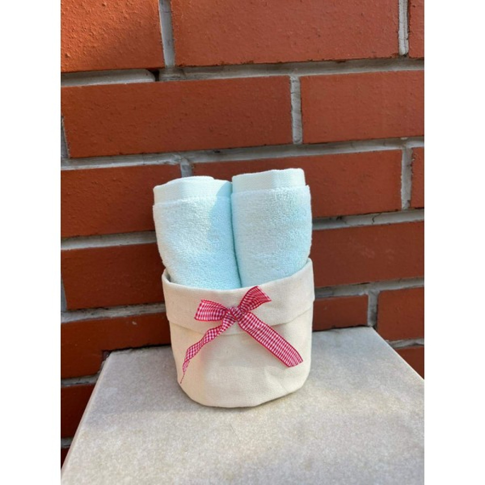 Dost Tekstil Christmas Sepetli, Hediye / Misafir Havlusu Seti /%100 Pamuklu Sepet ve Misafir Havlusu Seti - 50 x 50 cm - Mint Yeşili El / Yüz Havlusu Fiyatı