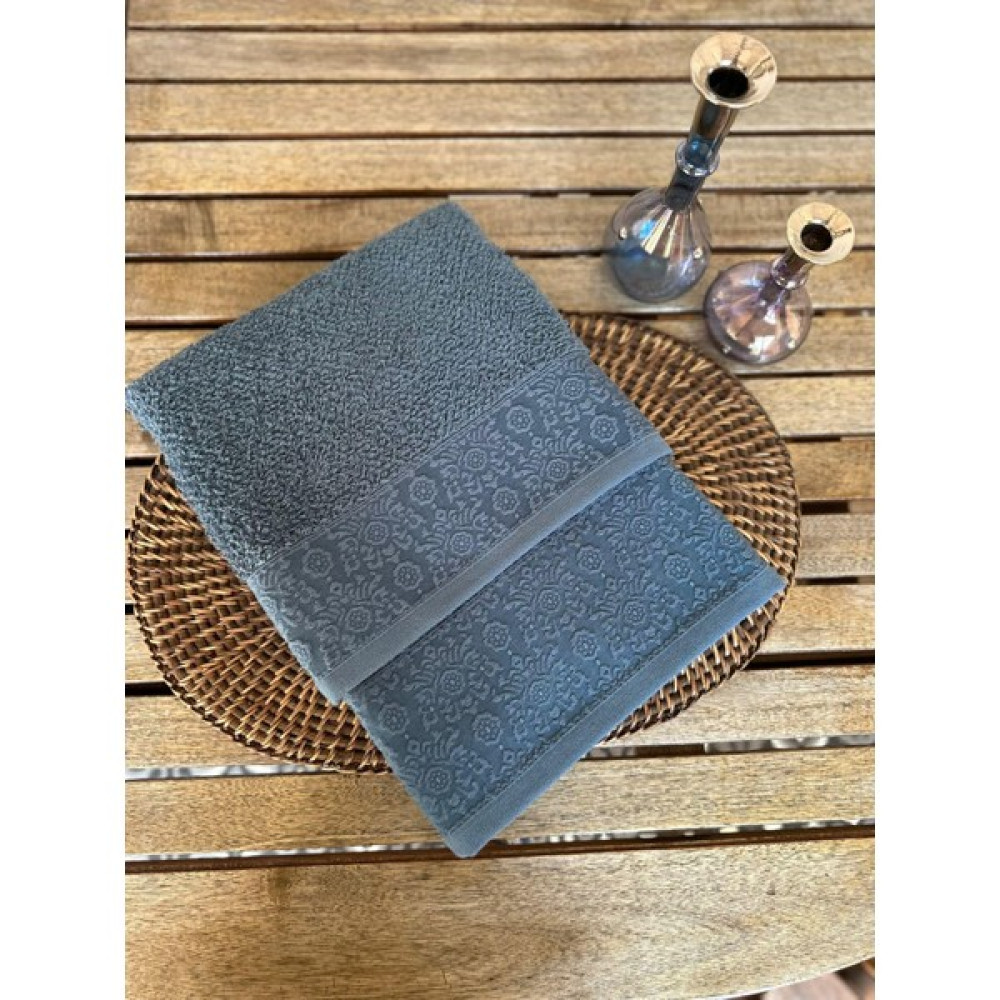 Dost Tekstil Daisy Towel El-Yüz Havlu Seti - Lacivert - 50 x 100 cm El / Yüz Havlusu Fiyatı