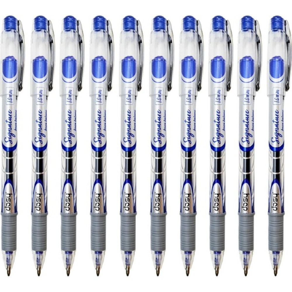 Dosy Signature 1.0 mm Jel Imza Kalemi Mavi 10 Adet Jel Mürekkepli (Roller) Kalem Fiyatı
