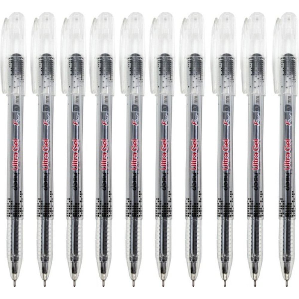 Dosy Ultra Fine Iğne Uçlu 0.7 mm Jel Imza Kalemi Siyah 10 Adet Jel Mürekkepli (Roller) Kalem Fiyatı
