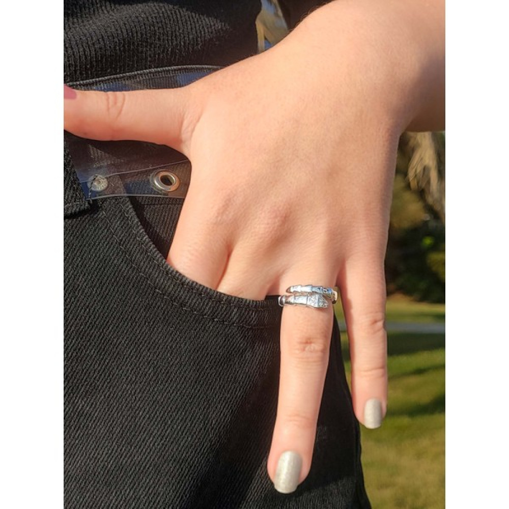 Dotslight Jewelry Gümüş Kaplama Yılan Sarmalı Yüzük - Standart Bijuteri Yüzük Fiyatı