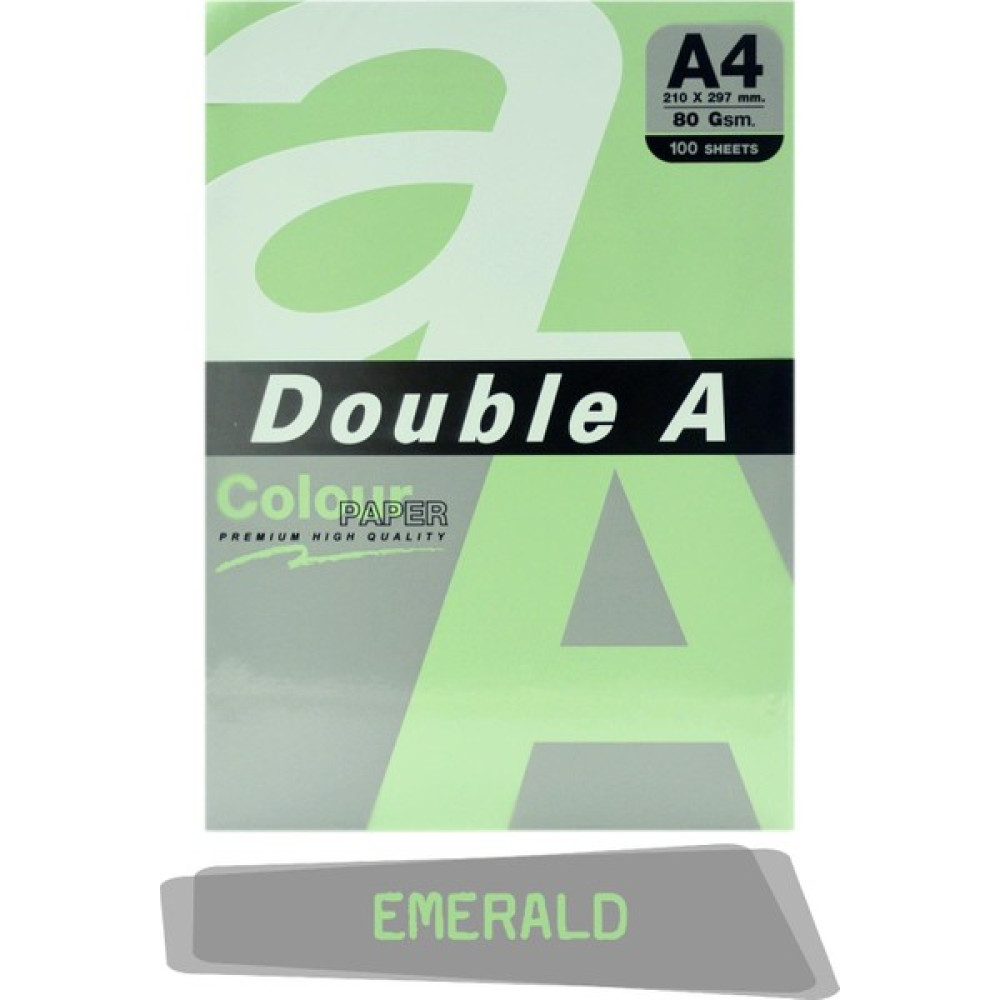 Double A Renkli Fotokopi Kağıdı 100'lü A4 80 gr Emerald Fotokopi Kağıdı Fiyatı