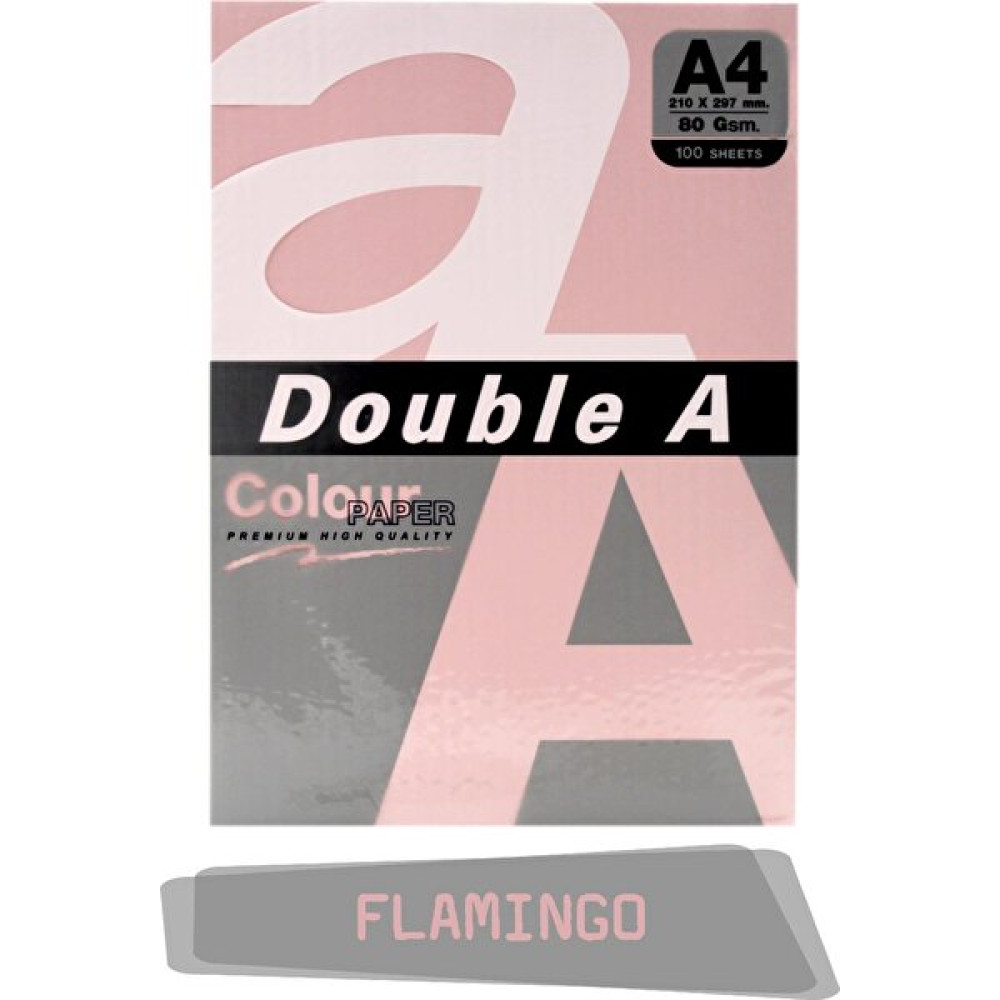 Double A Renkli Fotokopi Kağıdı 100'lü A4 80 gr Flamingo Fotokopi Kağıdı Fiyatı