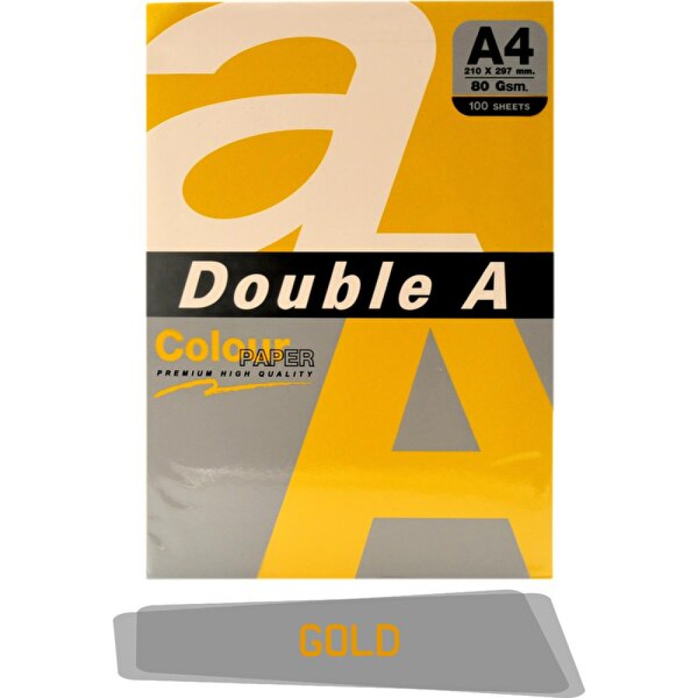 Double A Renkli Fotokopi Kağıdı 100'lü A4 80 gr Gold Fotokopi Kağıdı Fiyatı