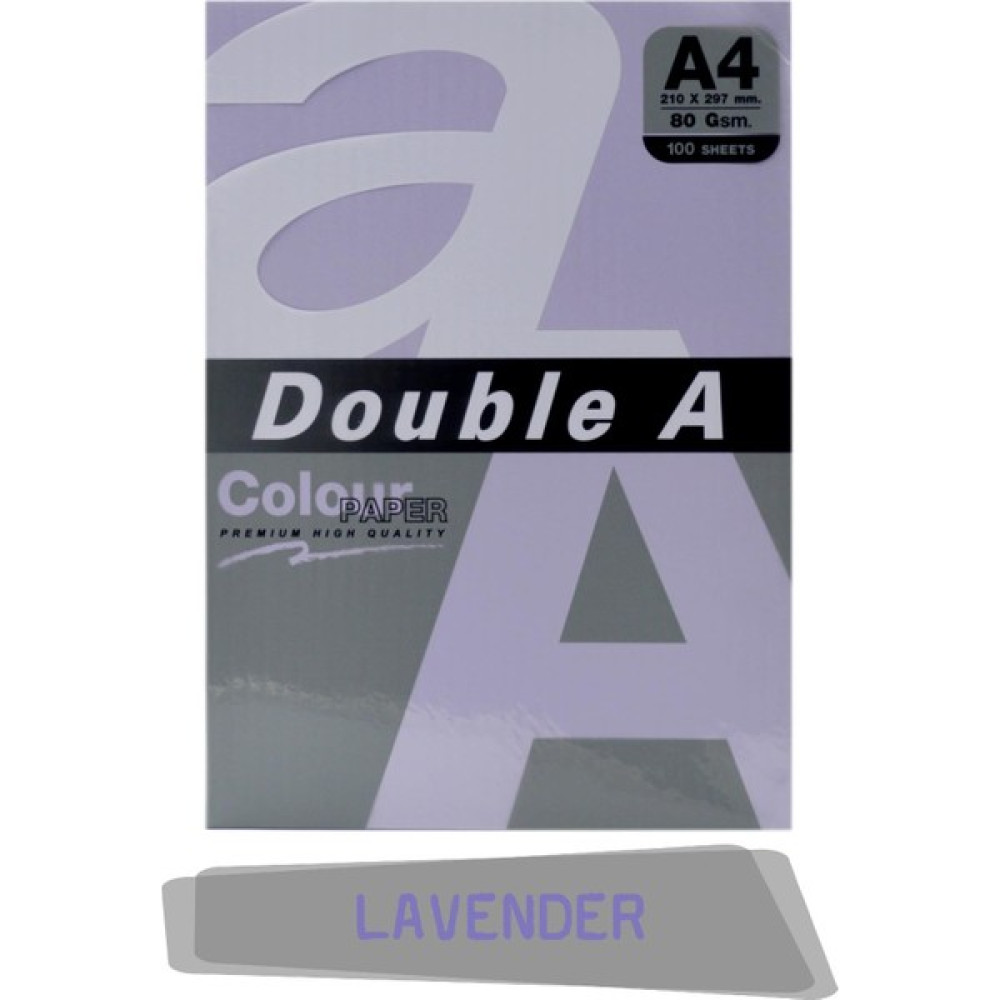 Double A Renkli Fotokopi Kağıdı 100'lü A4 80 gr Lavender Fotokopi Kağıdı Fiyatı