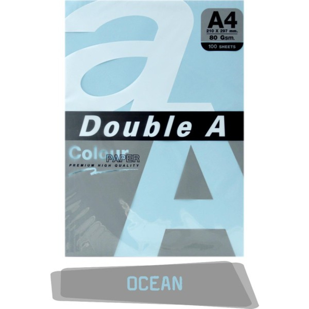 Double A Renkli Fotokopi Kağıdı 100'lü A4 80 gr Ocean Fotokopi Kağıdı Fiyatı