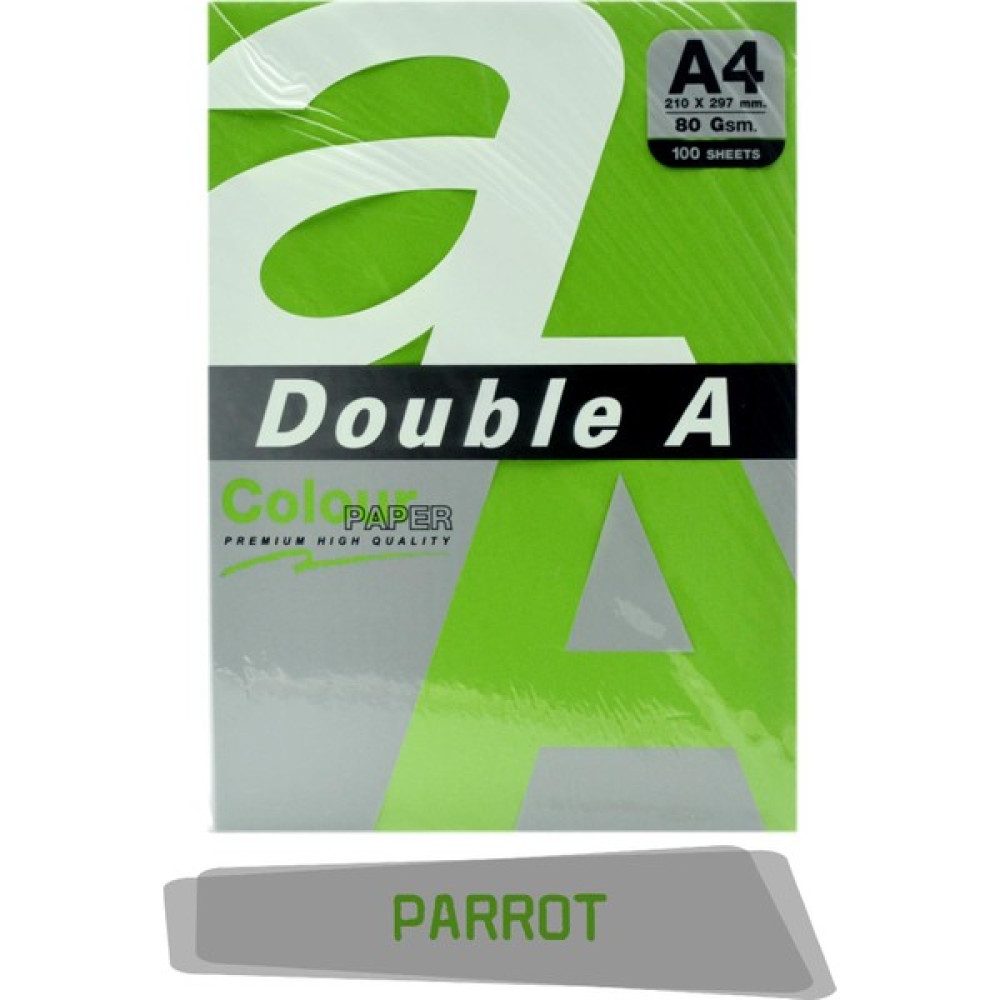 Double A Renkli Fotokopi Kağıdı 100'lü A4 80 gr Parrot Fotokopi Kağıdı Fiyatı