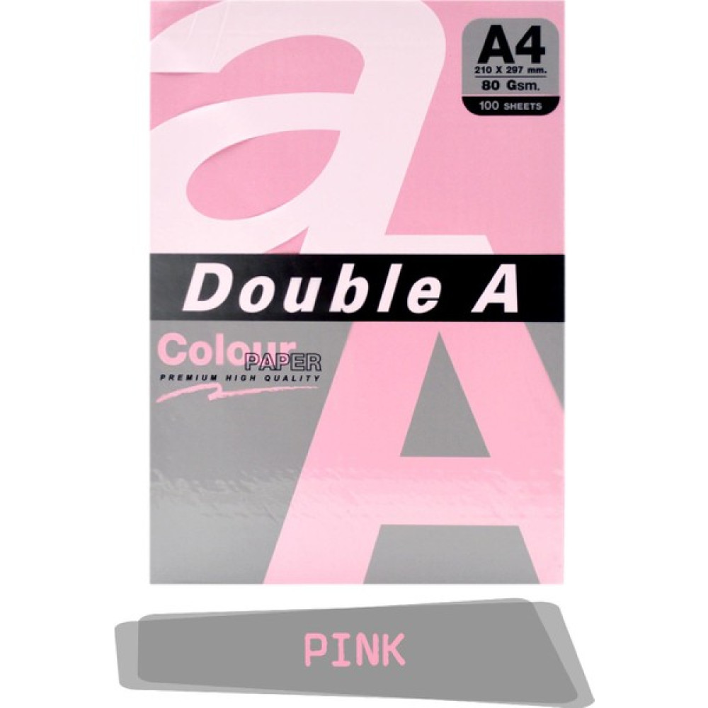 Double A Renkli Fotokopi Kağıdı 100'lü A4 80 gr Pink Fotokopi Kağıdı Fiyatı