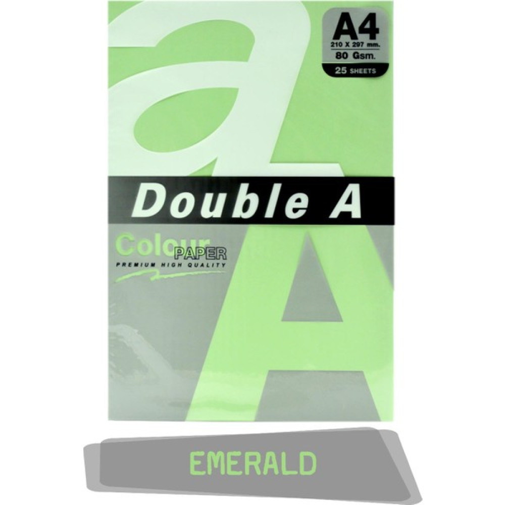 Double A Renkli Fotokopi Kağıdı 25 Li A4 80 gr Emerald Fotokopi Kağıdı Fiyatı
