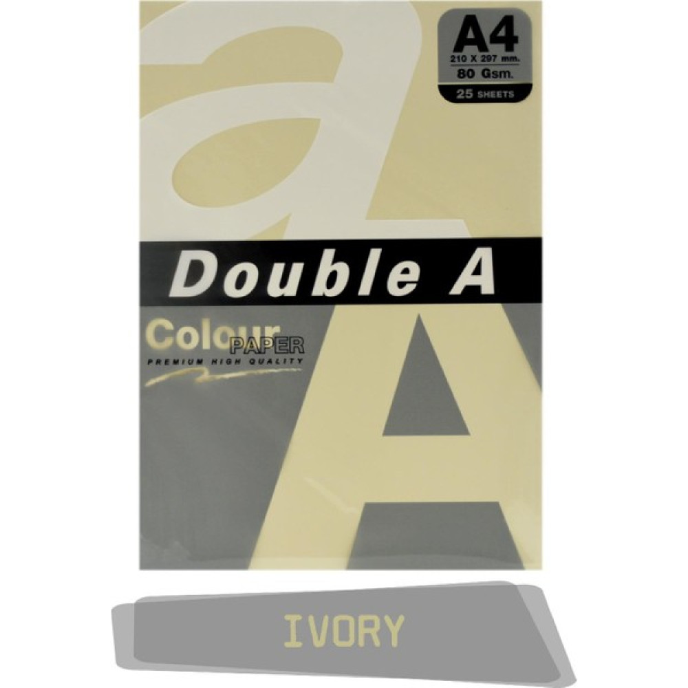 Double A Renkli Fotokopi Kağıdı 25 Li A4 80 gr Ivory Fotokopi Kağıdı Fiyatı