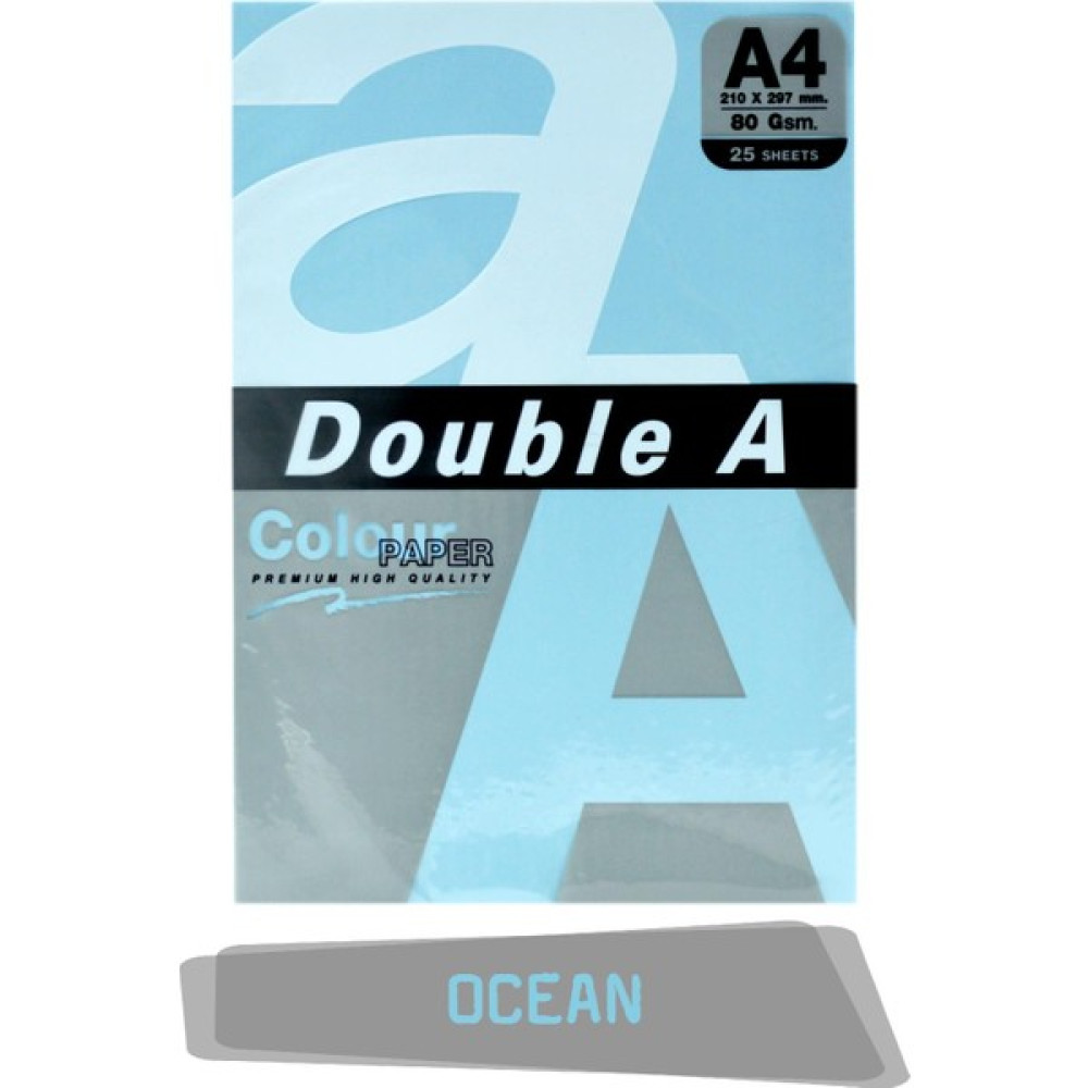 Double A Renkli Fotokopi Kağıdı 25 Li A4 80 gr Ocean Fotokopi Kağıdı Fiyatı