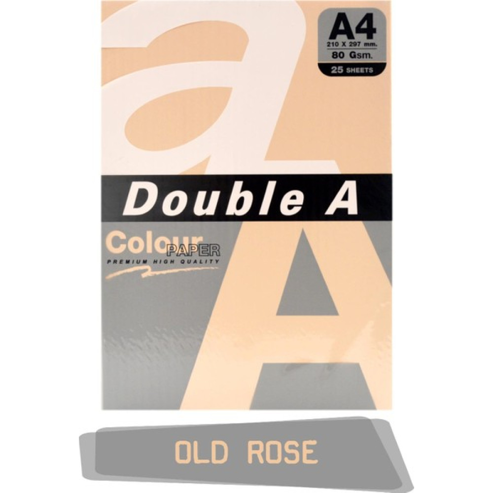 Double A Renkli Fotokopi Kağıdı 25 Li A4 80 gr Old Rose Fotokopi Kağıdı Fiyatı