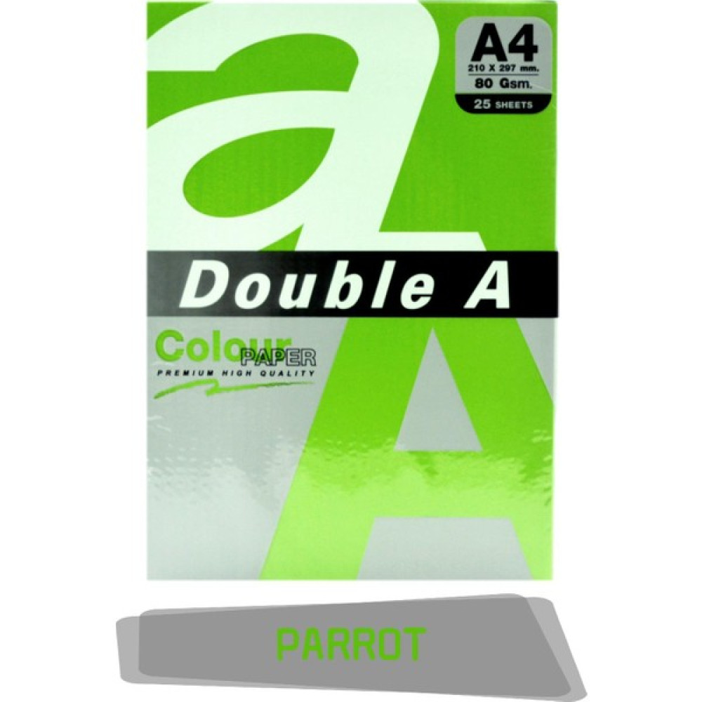 Double A Renkli Fotokopi Kağıdı 25 Li A4 80 gr Parrot Fotokopi Kağıdı Fiyatı