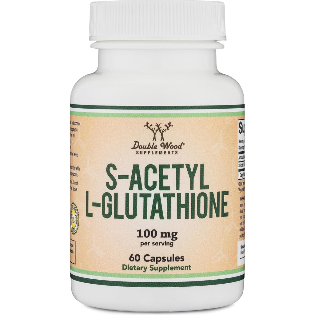 Double Wood S-Acetyl Liposomal L-Glutathione Antioxidant 100MG 60 Caps - 60 KAPSÜL Diğer Fiyatı