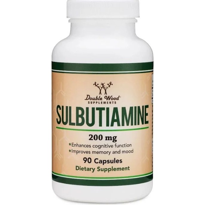 Double Wood Sulbutiamine 200 mg 90 Kapsül - Aromasız Diğer Fiyatı