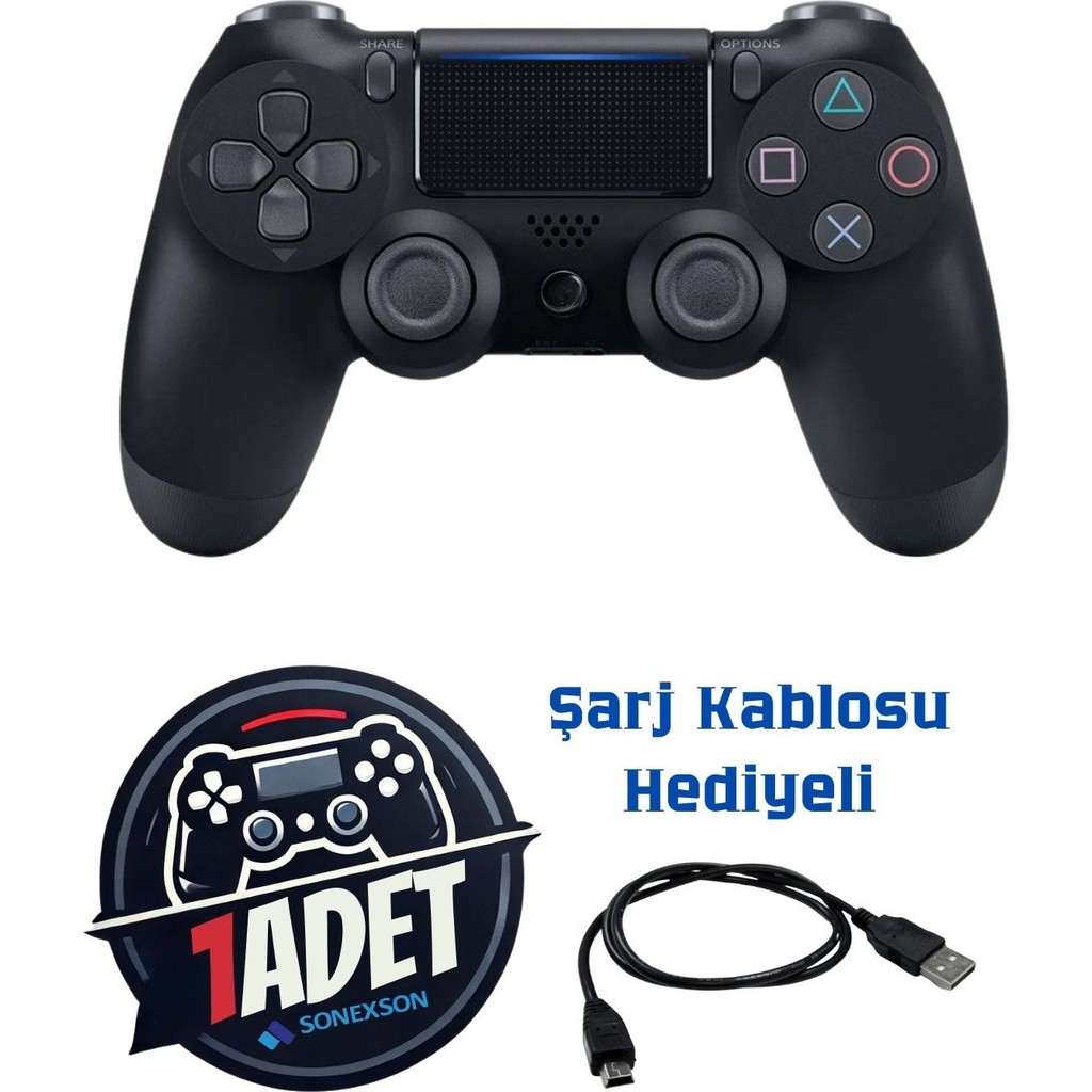 Doubleshock Ps 4 Kablosuz Joystick Tablet Telefon Pc Uyumlu Titreşimli Oyun Kolu 1 Adet - Siyah Xbox Oyun Kolu ve Aksesuarları Fiyatı