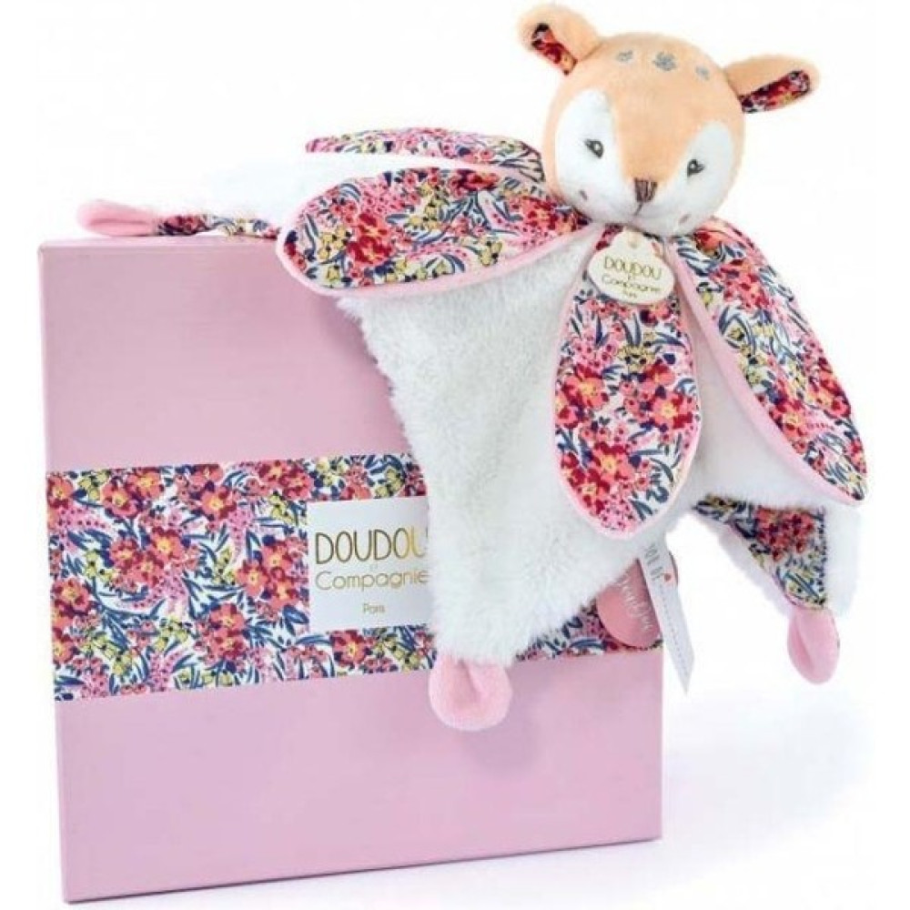 Doudou Hediye Kutulu Çiçekli Yumuşak Geyik Yavrusu Peluş Oyuncaklar Fiyatı
