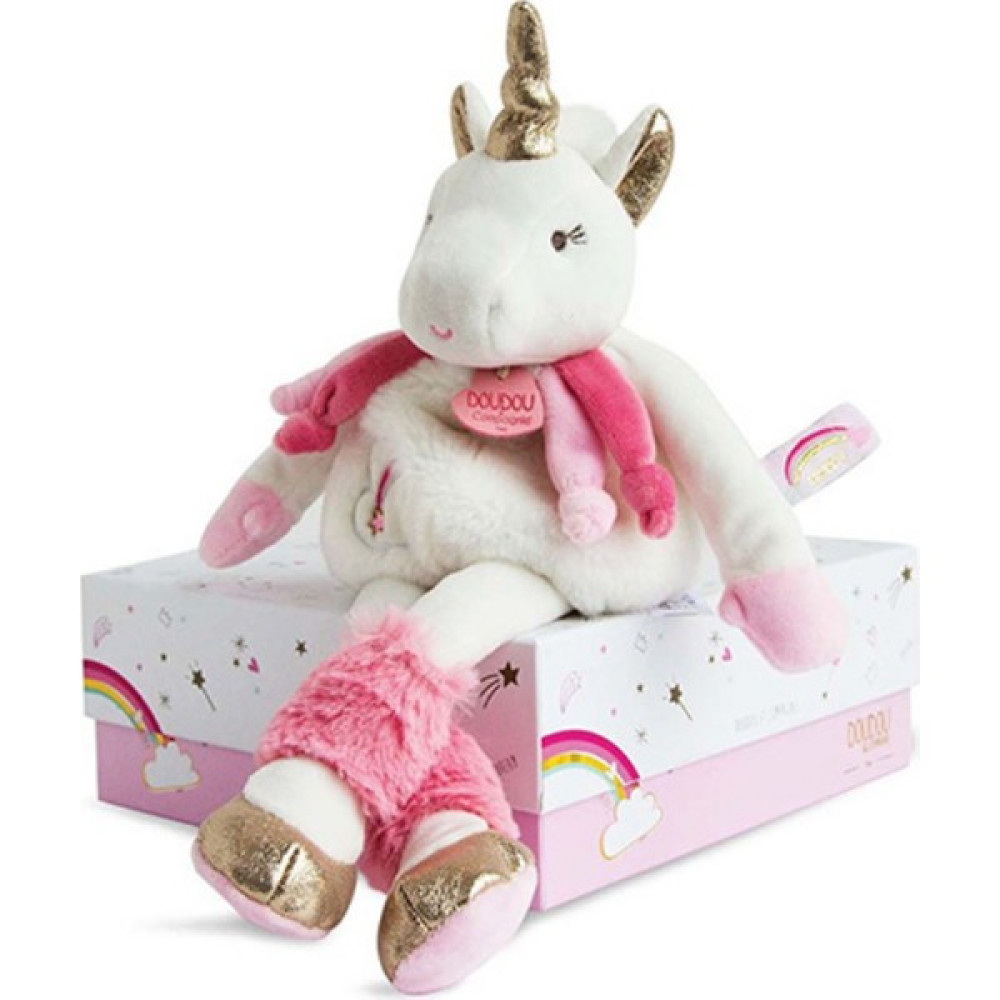 Doudou Hediye Kutulu Unicorn 22 cm Peluş Oyuncaklar Fiyatı