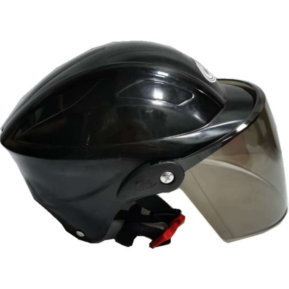 Douler Motosiklet Kaskı Elektrikli Araba Harley Yaz Kaskı Unisex Dört Mevsim Elektrikli Araba Kaskı Yarım Kask Baret(Yurt Dışından) - Siyah Motorsiklet Kaskları Fiyatı