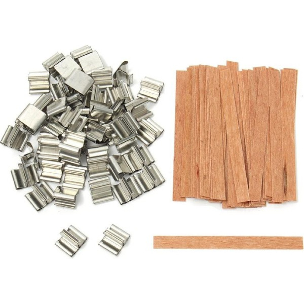 DouranShop 13X60MM 100 Adet Stil En Li 100 Takım Ahşap Mum Fitilleri Sustainer Tab Malzemeleri ile Velas Mum Fitili Mum Dıy Yapımı Için Ev Kilise D... Dekoratif Mum Fiyatı