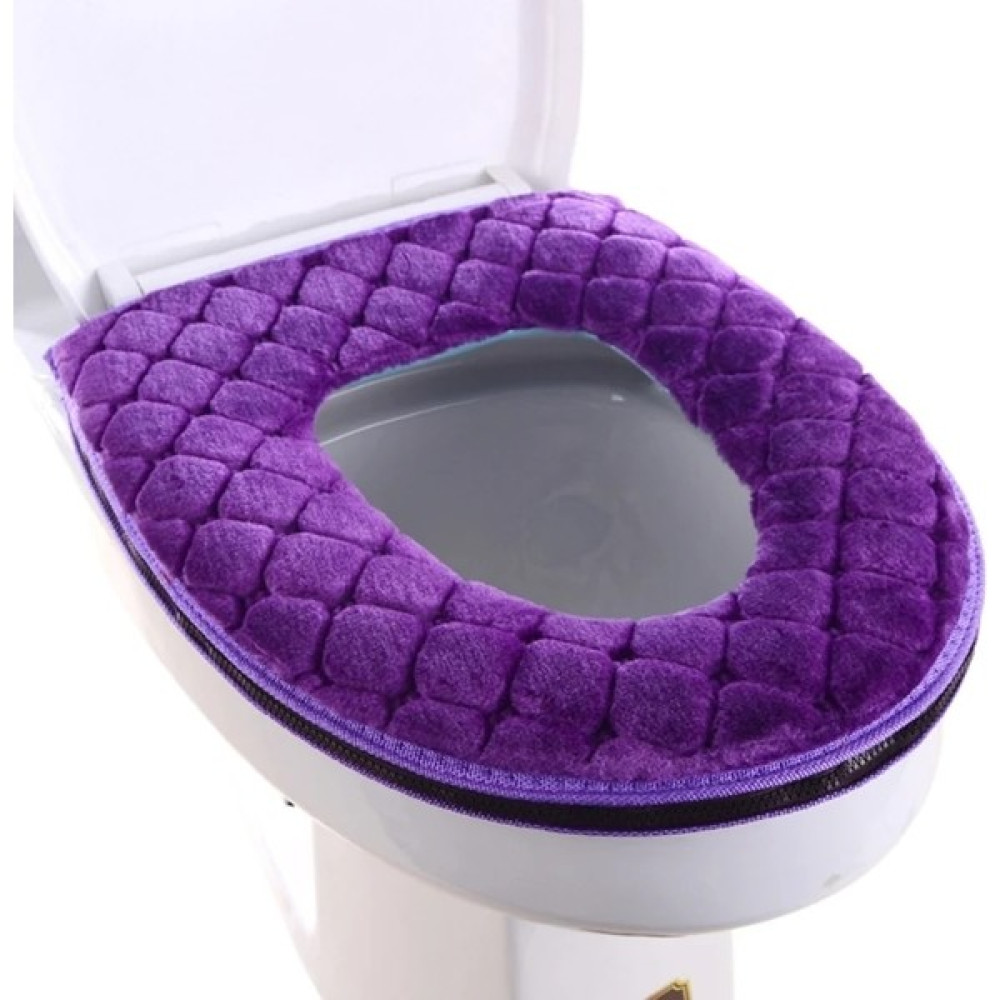 DouranShop Mor Tarzı Tuvalet Kapağı Pedi Yumuşak Tuvalet Minderi Tuvalet Isıtıcı Yıkanabilir Tuvalet Kapağı Mat Fermuarlı (Yurt Dışından) - Renkli Oto Boyaları Fiyatı
